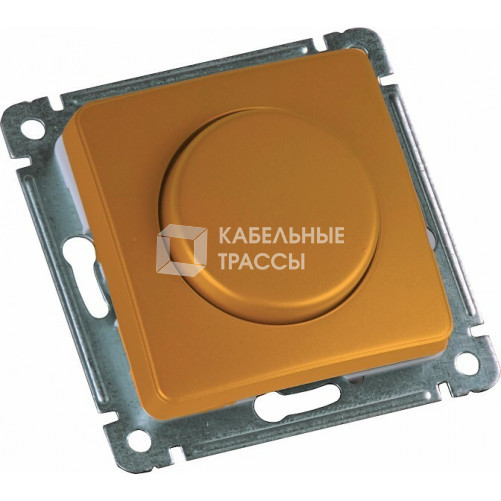 Светорегулятор (диммер) скрытой установки, поворотно-нажимного типа, механизм, цвет золото | ДС-315-472-07 | HEGEL