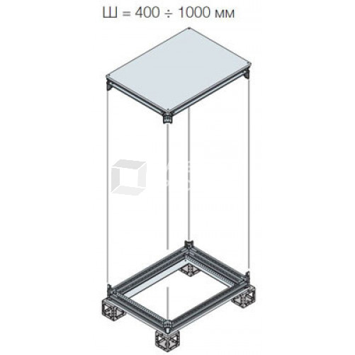 Рама шкафа верхняя/нижняя 1000x1000ШхГ | EK1010KN | ABB