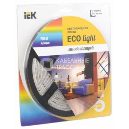 Лента светодиодная 5м блистер LSR-3528RGB54-4.8-IP20-12V -eco | LSR1-3-054-20-1-05 | IEK