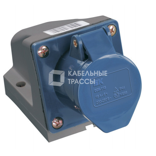 Розетка 123 стационарная 2Р+РЕ 32А 220В IP44 | PSR11-032-3 | IEK