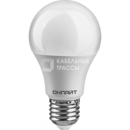 Лампа светодиодная OLL-A60-12-230-6.5K-E27 | 61141 | ОНЛАЙТ