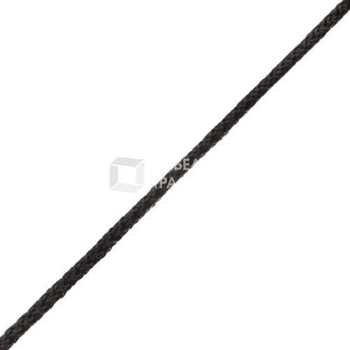 Шнур вязаный ПП 8 мм с серд., универс., черный, 20 м | 140333 | Tech-KREP