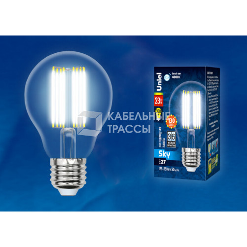 Лампа светодиодная LED-A70-23W/4000K/E27/CL PLS02WH LED. 