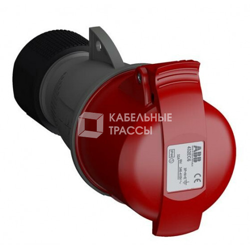 Розетка кабельная Easy&Safe 432EC6,32А,3P+N+E,IP44,6ч | 2CMA102051R1000 | ABB