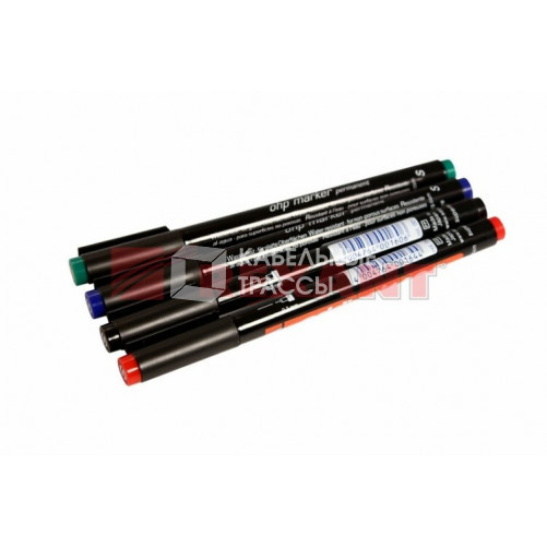 Набор маркеров E-140 permanent 0.3 мм (для пленок и ПВХ) набор: черный, красный, зеленый, синий | 09-3995-9 | SDS