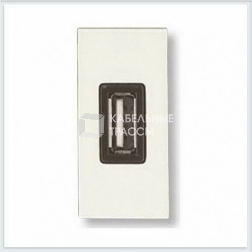 ABB Zenit Альп. белый Розетка USB (1 мод) | N2185 BL | 2CLA218500N1101 | ABB