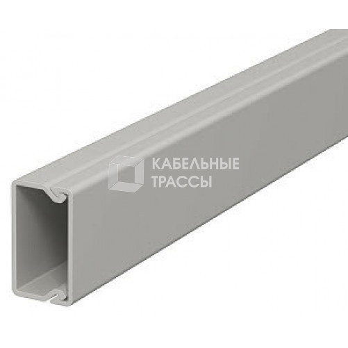 Мини-канал WDK с крышкой 15x30x2000 мм (высота борта 17 мм, крышка 30 мм) ПВХ серый RAL 7030 | 6025005 | OBO Bettermann