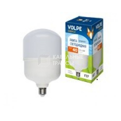 Лампа светодиодная LED-M80-40W/NW/E27/FR/S LED. мат.4000К Серия Simple. | UL-00002905 | Volpe