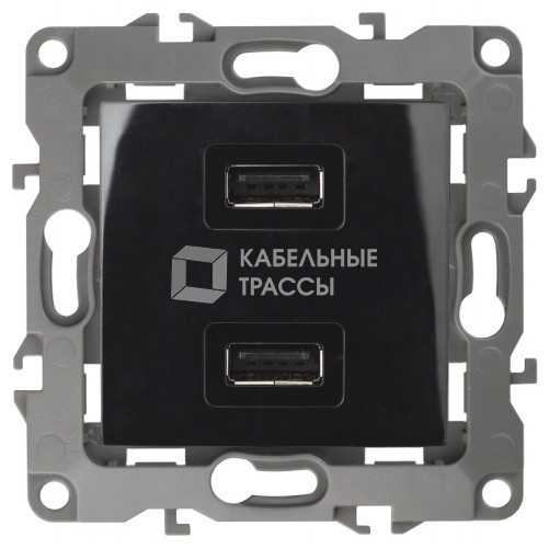 Устройство зарядное USB 12-4110-06 , 5В-2100мА, чёрный (6/60/1920) |Б0027496 | ЭРА