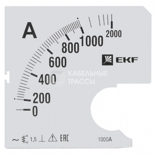 Шкала сменная для A961 1000/5А-1,5 EKF PROxima | s-a961-1000 | EKF