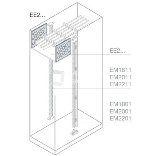 Перегородка вертикальная каб.секции 200x400мм ВхШ | EE2020 | ABB