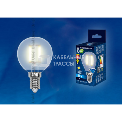 Лампа светодиодная LED-G45-6W/WW/E14/FR PLS02WH LED. 