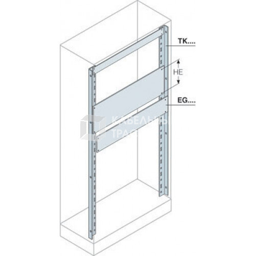 Панель алюминиевая для 19 дюймов 12HE H=533мм | EG1912 | ABB