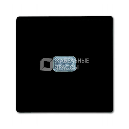 ABB Basic 55 Шато (чёрный) Выключатель 1-клавишный с подсветкой | 1012-0-2175 | 2CKA001012A2175 | ABB