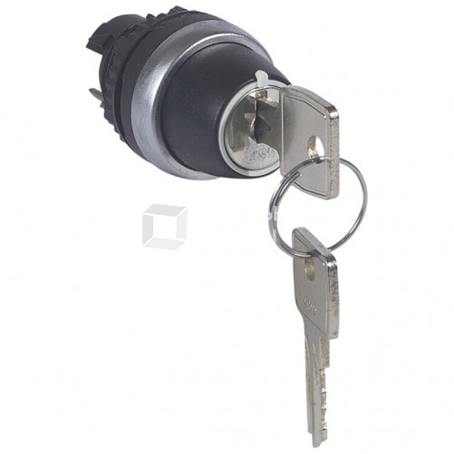 Переключатель с ключом № 455 - Osmoz - для комплектации - без подсветки - IP 66 - 3 положения с фиксацией - 90° | 023964 | Legrand