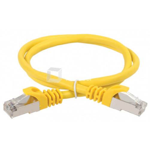 Коммутационный шнур (патч-корд), кат.5Е FTP, 1м, желтый | PC05-C5EF-1M | ITK