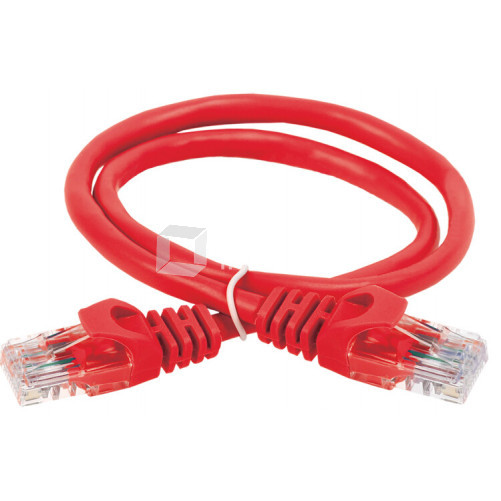 Коммутационный шнур кат. 6 UTP PVC 3м красный | PC04-C6U-3M | ITK