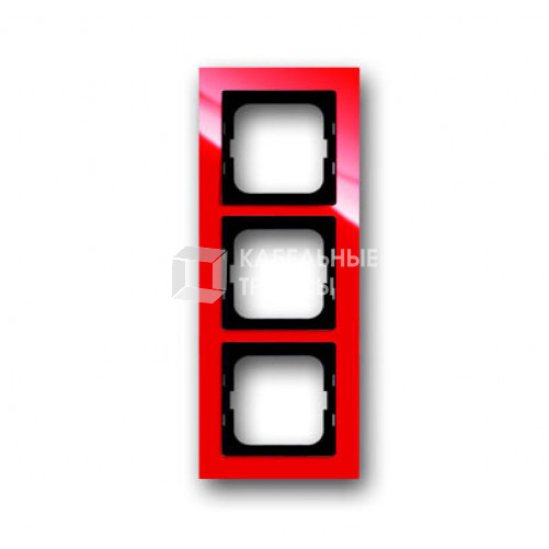 Рамка 3-постовая, серия axcent, цвет красный | 1754-0-4342 | 2CKA001754A4342 | ABB