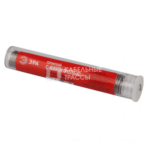 Припой PL-PR01 для пайки с канифолью 16-17 гр. 1.0 мм (Sn60 Pb40 Flux 2.2%) | Б0052555 | ЭРА