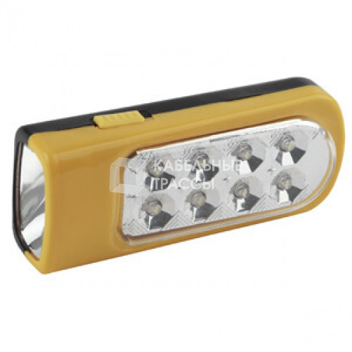 Фонарь универсальный TKB8L 2 в1 8LED +1LED, пластик, 3xAA, полиб (25/300/2400) | Б0025681 | Трофи