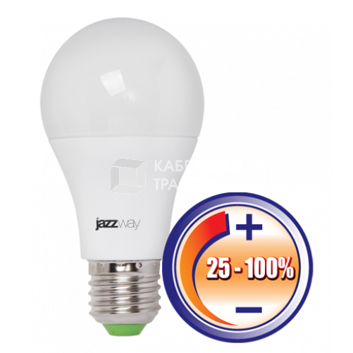 Лампа светодиодная LED 12Вт Е27 220В 3000К PLED- DIM A60 груша | 2855879 | Jazzway