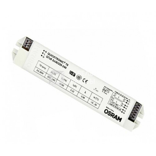 ЭПРА для ЛЛ QTZ8 2X36/220-240 VS20 210x40x30mm | 4008321863324 | Osram