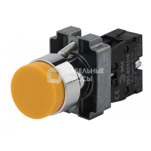 Кнопка управления LAY5-BL51 без подсветки желтая 1з (20/200/6000) | Б0045674 | ЭРА