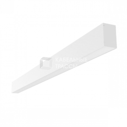 Светильник светодиодный Х-line один. подвесн 10Вт 3000 К 507x63x100мм IP40 RAL9003 белый муар DALI опал и 2 торц.кр.|V1-R0-10828-02OPD-4001030|VARTON