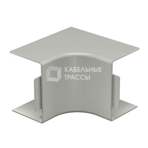 Крышка внутреннего угла кабельного канала WDK 60x90 мм (ПВХ,серый) (WDK HI60090GR) | 6022219 | OBO Bettermann