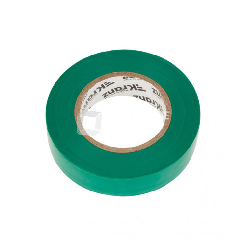 Изолента ПВХ 19 мм х 25 м, зеленая , упаковка 5 роликов | KR-09-2203 | Kranz