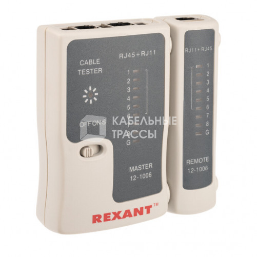 Тестер Кабеля RJ-45+RJ-11 - 468 | 12-1006 | REXANT