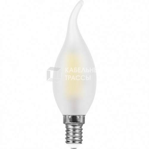 Лампа светодиодная LB-714 (11W) 230V E14 4000K филамент С35T матовая | 38011 | FERON