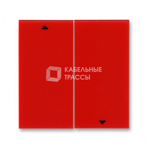 ABB Levit Красный / дымчатый чёрный Сменная панель на клавишу для выключателя жалюзи Красный | ND3559H-A447/1 65 | 2CHH594471A8065 | ABB