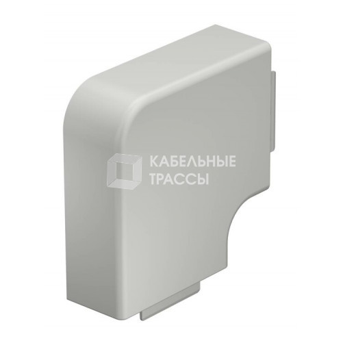 Крышка плоского угла кабельного канала WDK 40x90 мм (ПВХ,светло-серый) (WDK HF40090LGR) | 6183352 | OBO Bettermann