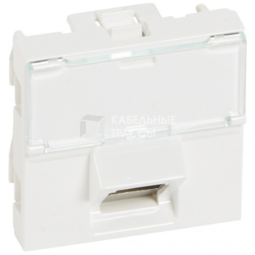 Розетка RJ45 Cat. 6 STP 2 Модуля, угол 45° | 076507 | Legrand