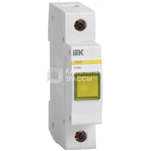 Лампа сигнальная ЛС-47 (желтая) (неон) | MLS10-230-K05 | IEK