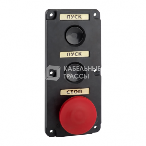 Пост кнопочный ПКЕ 112-3-У3-IP40 (красный гриб) | 150735 | КЭАЗ