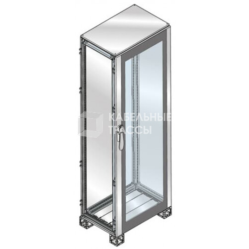 Шкаф ISX нержавеющая сталь, стеклянная дверь 2000x600x500 | ES2065VX | ABB