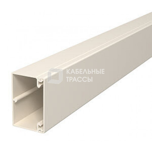 Кабель-канал WDK с крышкой 40x60x2000 мм (высота борта 40 мм, крышка 60 мм) ПВХ кремовый RAL 9001 | 6020887 | OBO Bettermann