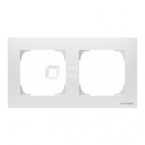 Рамка 2-постовая, базовая, серия SKY, цвет альпийский белый|2CLA857210A1101| ABB