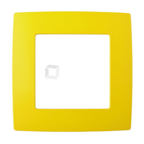Рамка на 1 пост 12-5001-21 , жёлтый (20/200/5000) |Б0019386 | ЭРА