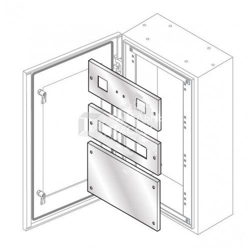 Панель нерж.ст.для изм. приборов 185х400 | PS2476X | ABB