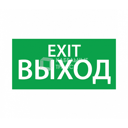 Пиктограмма (Наклейка) Exit (125х250) | 1004125250 | АСТЗ
