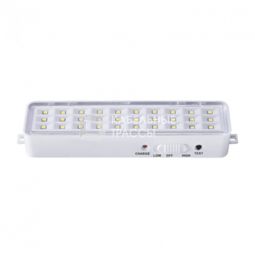 Светильник светодиодный аварийный СБА 1096-30DC 30LED 600mAh lithium battery DC | 4690612029474 | IN HOME