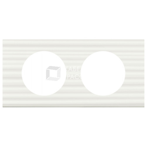 Celiane Corian Белый Рельеф Рамка 2-я (2+2 мод) | 069012 | Legrand