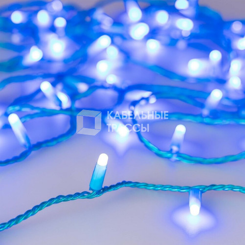 Светодиодная гирлянда ARD-STRING-CLASSIC-10000-BLUE-100LED-MILK-FLASH Blue (230V, 7W) (Ardecoled, IP65) | 031199 | Arlight