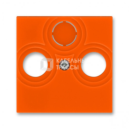 ABB Levit Оранжевый / дымчатый чёрный Накладка для розеток TV-R / TV-R-SAT Оранжевый | 5011H-A00300 66 | 2CHH080300A4066 | ABB