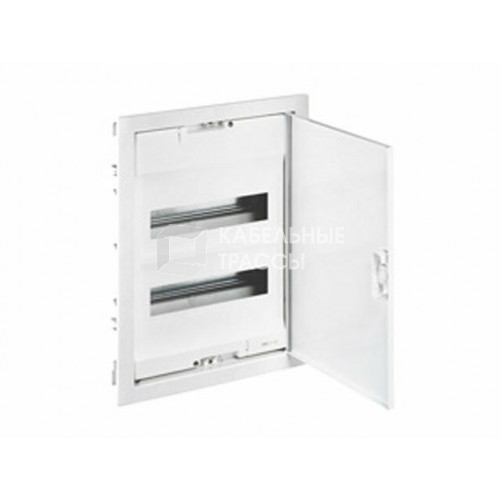 Щит встраиваемый Nedbox - со скругленной дверью белой RAL 9010 - 2 рейки - 24+4 модуля | 001412 | Legrand