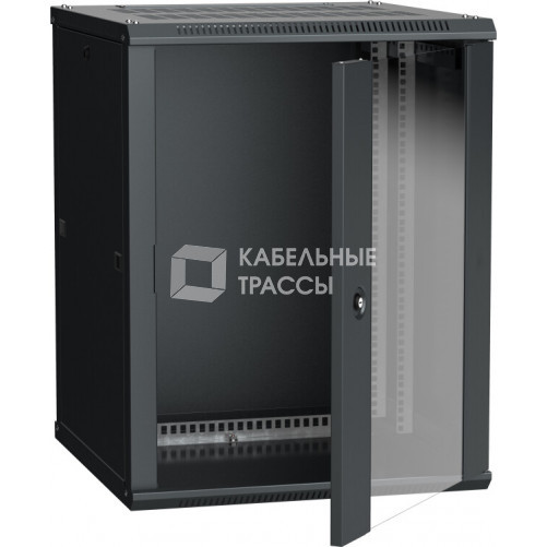 Шкаф LINEA W 15U 600x600 мм дверь стекло, RAL9005 | LWR5-15U66-GF | ITK