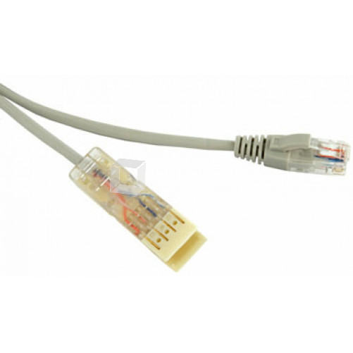 Патч-корд PC-110-RJ45-2P-CX-2M-LSZH-GY 110 тип-RJ45, 2 пары, Ethernet, LSZH, 2 м, серый | 229898 | Hyperline